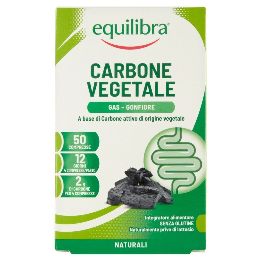 equilibra -  Carbone Vegetale, 50 compresse Vitamine 40 g unisex
