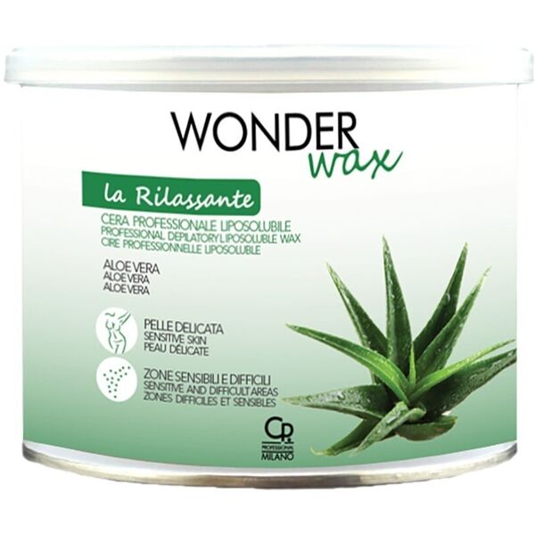 wonder wax - cera in vaso -aloe vera rasoi corpo ed epilatori 400 ml female