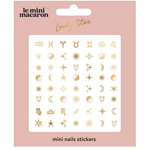 le mini macaron - lucky star zodiac mini nail stickers unghie finte 7 g unisex