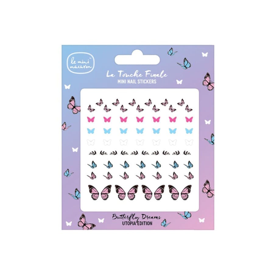 le mini macaron - butterfly dreams utopia edition - mini nail stickers unghie finte 7 g unisex