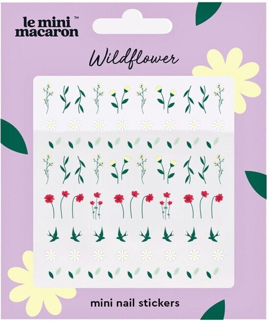 le mini macaron - wildflower - mini nail stickers unghie finte 7 g unisex