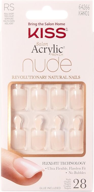 kiss - salon acrylic nude unghie finte 32 g unisex