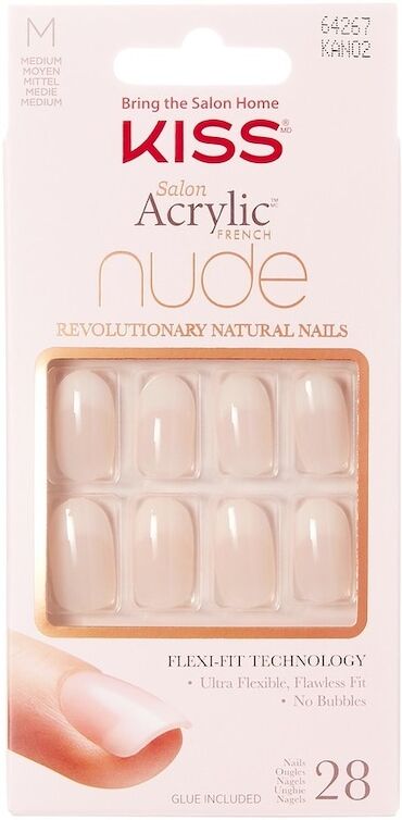 kiss - salon acrylic nude unghie finte 32 g unisex