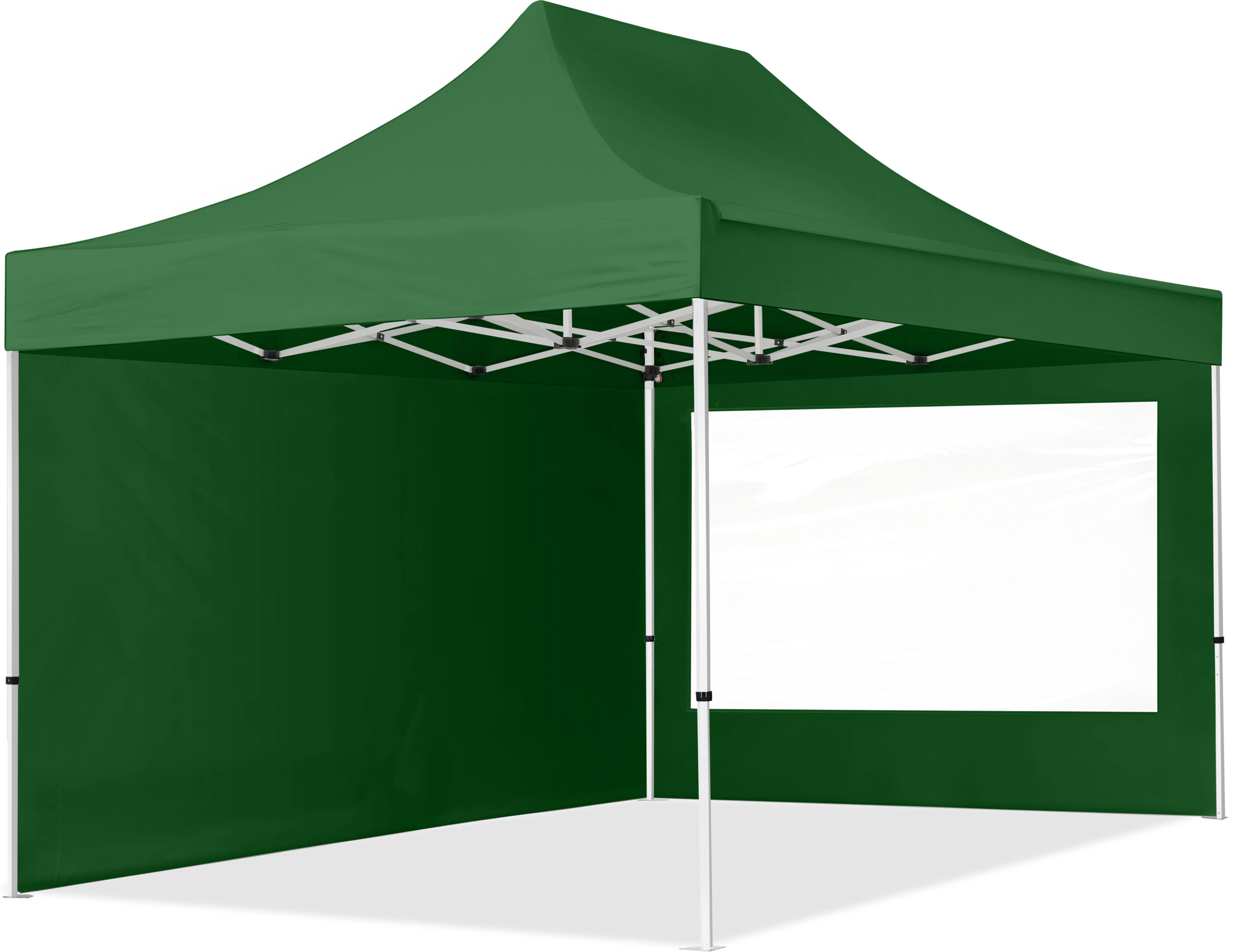 Toolport Gazebo Pieghevole 3x4,5m Poliestere ad alte prestazioni 300 g/m² verde impermeabile