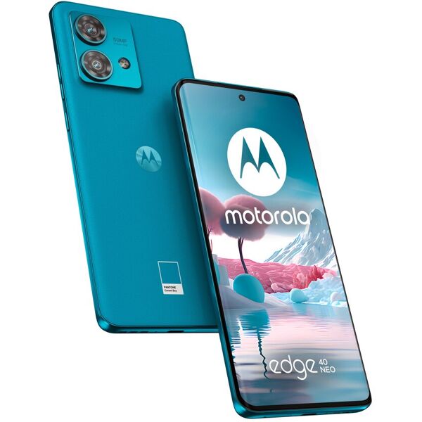 motorola smartphone  edge 40 neo 6.55'' 12gb/256gb/5g/doppia sim/5000mah/blu [payh0034se]