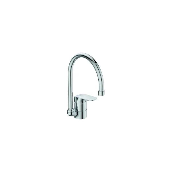 ideal standard miscelatore lavello da cucina ceraflex bd607aa con bocca alta, cromato codice prod: bd607aa