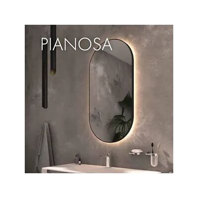 Koh-I-Noor Pianosa Specchio 50x90 Luce Calda Nero Opaco Codice Prod: T017/ca Koh-I-Noor Pianosa Specchio 50x90 Luce Calda Nero Opaco Codice Prod: T017/ca