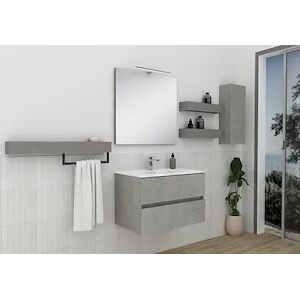 Legnox Crea Consolle 2 Cassetti 80 Cm. C/lavabo Codice Prod: 5kretv1.054  5domlv1.001