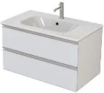 Legnox Nobu Consolle C/lavabo L 60 2 Cassetti  Bianco Codice Prod: 5nobk00.068 D 5alllv1.000