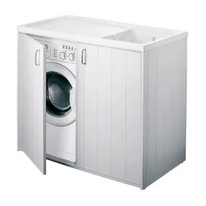 Negrari Silvestro Lavatoio Con Coprilavatrice 109x60 In Pvc Bianco Codice Prod: 5008p Negrari Silvestro Lavatoio Con Coprilavatrice 109x60 In Pvc Bianco Codice Prod: 5008p