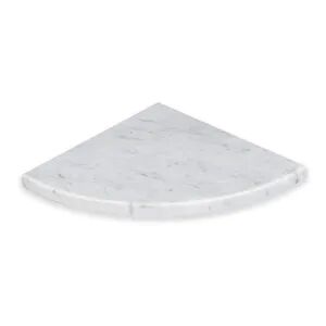 Aleda Stone Easy Shelf Mensola Doccia Multiuso Angolare A Scomparsa In Marmo Naturale Bianco Carrara Codice Prod: Bcaas1lu18
