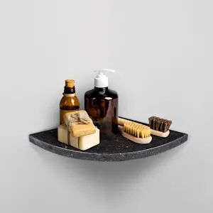 Aleda Stone Easy Shelf Mensola Doccia Multiuso Angolare A Scomparsa In Marmo Naturale Dark Sky Lucido Codice Prod: Drkas1lu18