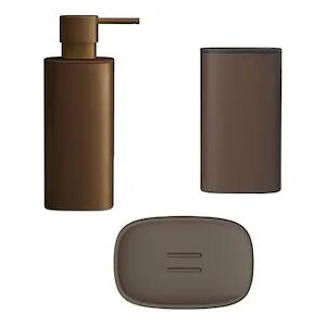 colombo design set accessori bronze trenta mood porta sapone + bicchiere + dispenser codice prod: b30400c02+b30410c02+b93410c02