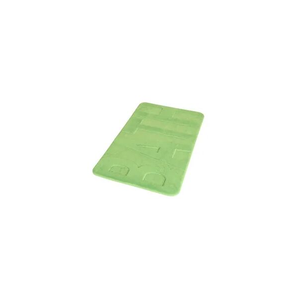 aquasanit tappeto memory foam 45x75 con scritta bath verde codice prod: taho4575ve