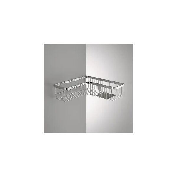 colombo design angolare semplice con ripiano inox cromato codice prod: b96140cr