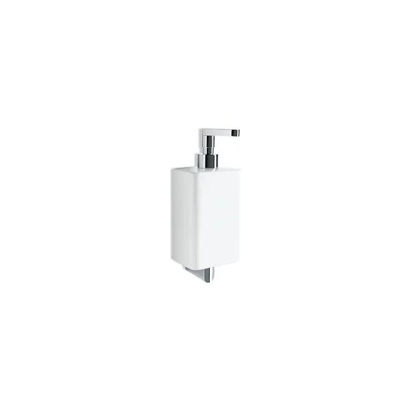 stilhaus living porta dispenser ceramica bianca a muro cromato codice prod: 000lv3008