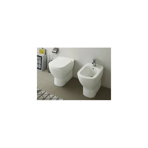 ideal standard serie tesi new aquablade® filo parete wc t353601 + bidet t354001 + sedile codice prod: t353601+t354001