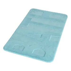 aquasanit memory tappeto foam 45x75 con scritta bath azzurro chiaro codice prod: taba4575az