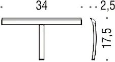 colombo design gommino di ricambio per tergivetro b9643 porta oggetti b9653 codice prod: b96530