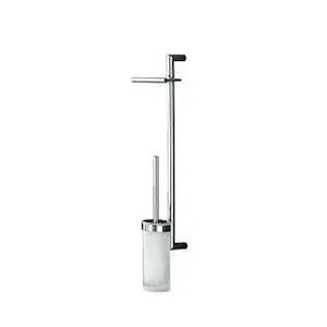 colombo design planets b9823 colonna con porta rotolo/scopino  cromato codice prod: b98230cr