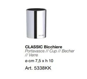 Koh-I-Noor Classic 5338kk Bicchiere Cromato Codice Prod: 5338kk