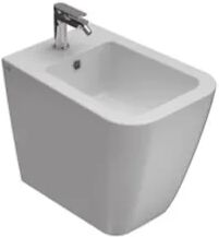 Ceramica Globo Stone Bidet 52.36 Multi 1foro Filo Parete Con Fissaggi Ghost Bianco Lucido Codice Prod: St010bi