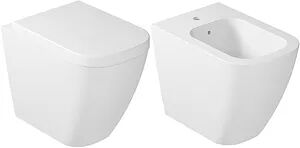 Galassia Serie Meg 11 Pro Filo Muro Wc + Bidet + Sedile Codice Prod: 5481v2+5480v2+5479