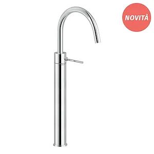 Nobili Velis Miscelatore Lavabo Monocomando A Bacinella Bocca Girevole Con Scarico 1 1/4" Push Codice Prod: Ve125148/2cr