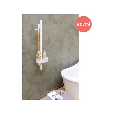 Ever: Mensola in alluminio con bicchieri - Accessorio bagno Ever: Mensola in alluminio con bicchieri - Accessorio bagno