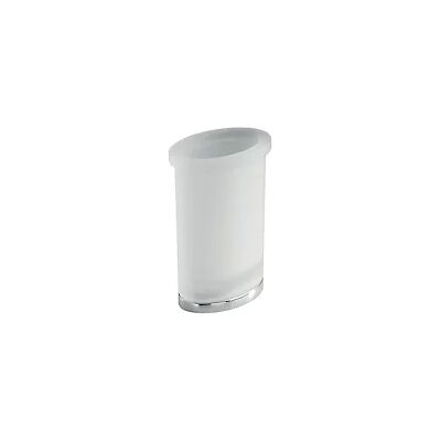 Colombo Design Land Porta Bicchiere Da Appoggio Vetro Satinato Cromato Codice Prod: B28410cr-Van Colombo Design Land Porta Bicchiere Da Appoggio Vetro Satinato Cromato Codice Prod: B28410cr-Van