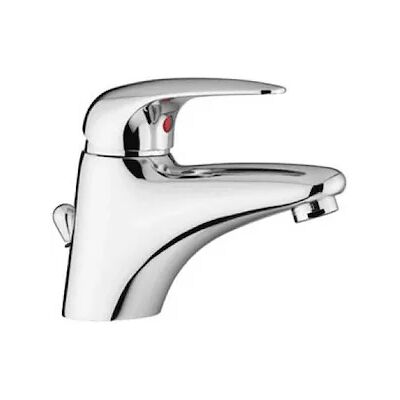 Miscelatore lavabo cromato con scarico automatico - 1 1/4G - Design moderno Miscelatore lavabo cromato con scarico automatico - 1 1/4G - Design moderno