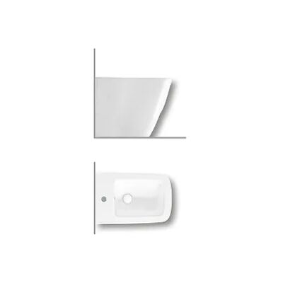 HATRIA Bidet Bianca - A parete, Ceramica, Moderno - Bidet HATRIA Bidet Bianca - A parete, Ceramica, Moderno - Bidet