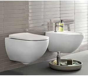 Geberit Serie Acanto Sospeso Wc + Bidet + Sedile Rallentato