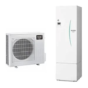 Mitsubishi Pompa Di Calore Ecodan Split 7,2kw+hydrotank 170 Lt. Codice Prod: Pxz-4f75vg Erst17d-Vm2d