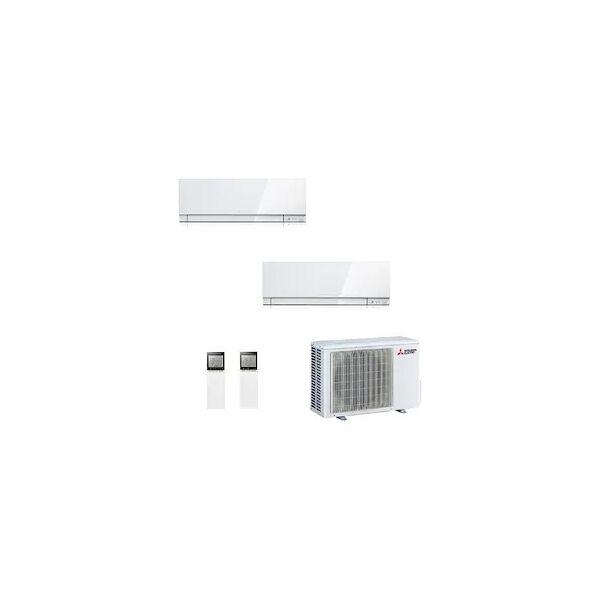 mitsubishi condizionatore dualsplit serie kirigamine zen 7000+7000 btu codice prod: msz-ef22(22)vgkw mxz-2f33vf3