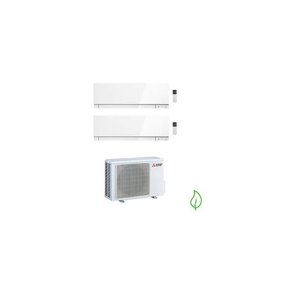 mitsubishi kirigamine zen condizionatore dualsplit 7000 12000 btu bianco wifi codice prod: msz-ef[22][35]vgkw mxz-2f42vf3