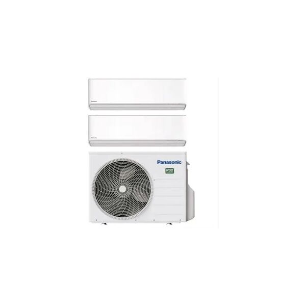 panasonic condizionatore dualsplit etherea 4,1 kw  9000 + 9000 btu codice prod: cs-z(2)25zkew+cu-2z41tbe