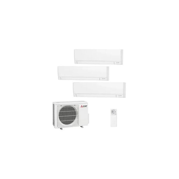 mitsubishi condizionatore trialsplit inverter  9000+ 9000+15000 btu wifi plus codice prod: msz-ay25(2)42vgkp mxz-3f68vf4