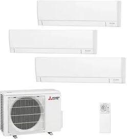 Mitsubishi Condizionatore Trialsplit Inverter  9000+ 9000+15000 Btu Wifi Plus Codice Prod: Msz-Ay25(2)42vgkp Mxz-3f68vf4