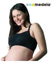 Medela Reggiseno Comfort morbido per Gravidanza e Allattamento taglia M nero