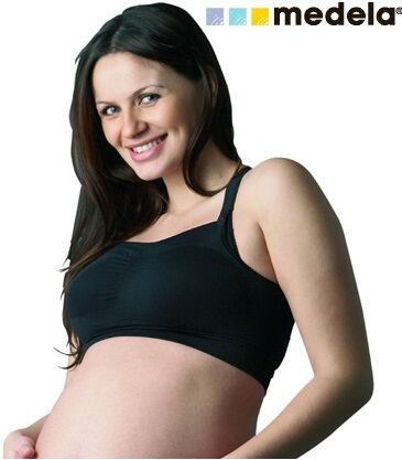 Medela Reggiseno Fashion Style morbido per Gravidanza e Allattamento taglia M nero Medela Reggiseno Fashion Style morbido per Gravidanza e Allattamento taglia M nero