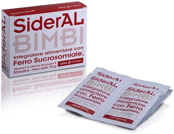 Junia Sideral bimbi integratore di ferro (20 bustine) Junia Sideral bimbi integratore di ferro (20 bustine)