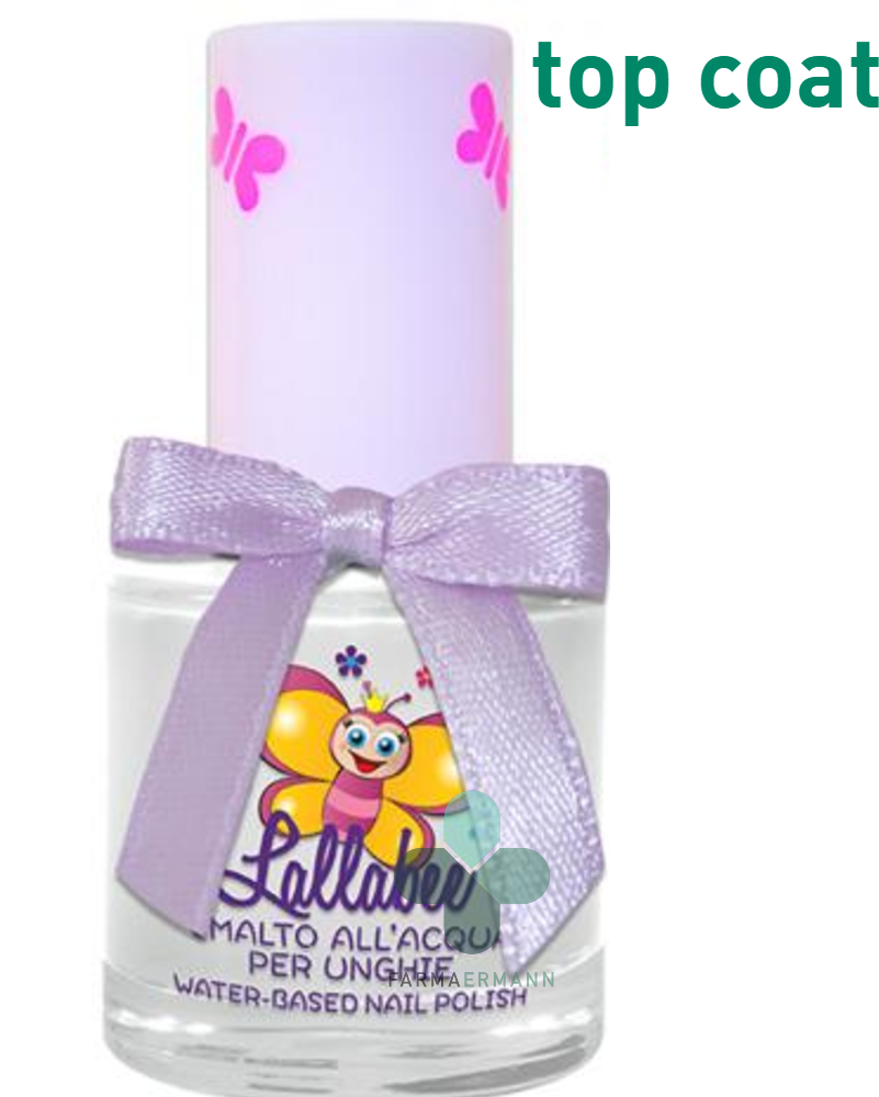 Harmonianat Lallabee Smalto all'acqua per bambine top coat fissativo lattemiele (9 ml) Harmonianat Lallabee Smalto all'acqua per bambine top coat fissativo lattemiele (9 ml)