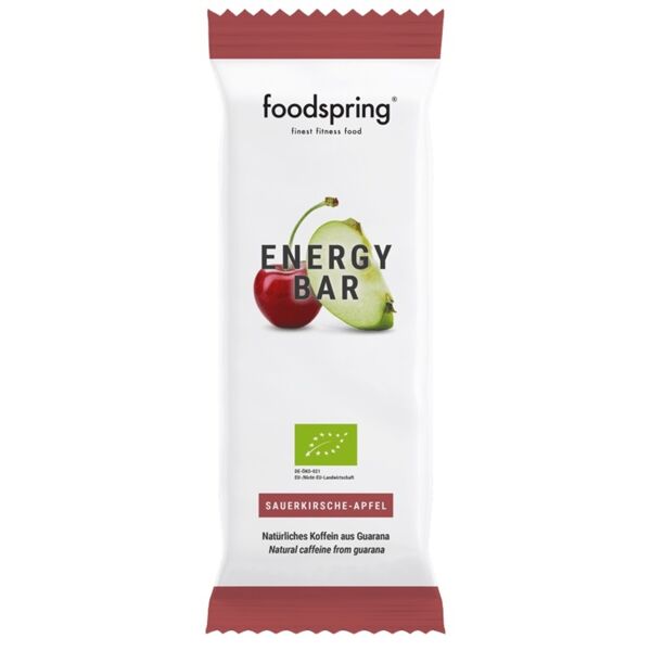 foodspring gmbh foodspring bio energy bar barretta mela e amarena (35 g)