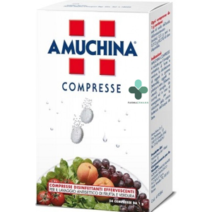 angelini amuchina compresse disinfettanti per il lavaggio di frutta verdura e oggetti (24 pz)