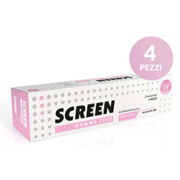 screen pharma srls test rapido che rileva tramite urina l'ormone lh individuando il periodo di ovulazione 4 pezzi screen mamma test ovulazione