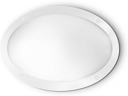 Ideal Lux Maddi-1 AP1 - Applique ovale da esterno - Bianco