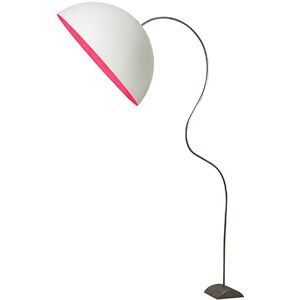 In-es.artdesign Lampada da salone Mezza Luna Piantana - Bianco / Magenta