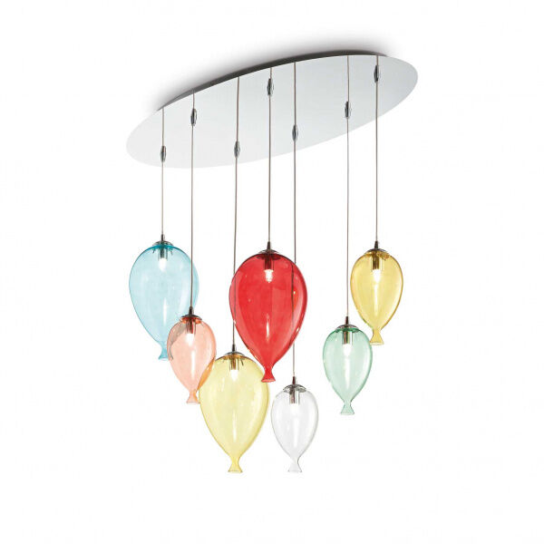 Ideal Lux Clown SP7 - Lampadario - Multicolor