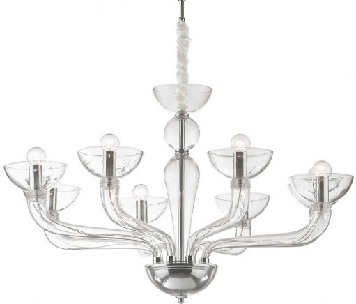 Ideal Lux Lampada a sospensione CASANOVA SP8 - Trasparente